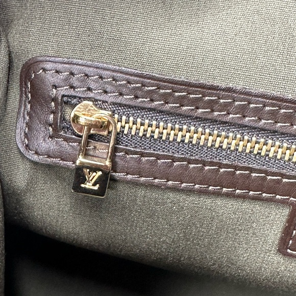 Louis Vuitton Josephine Mini Lin Handbag Green Vintage - Picture 7 of 11